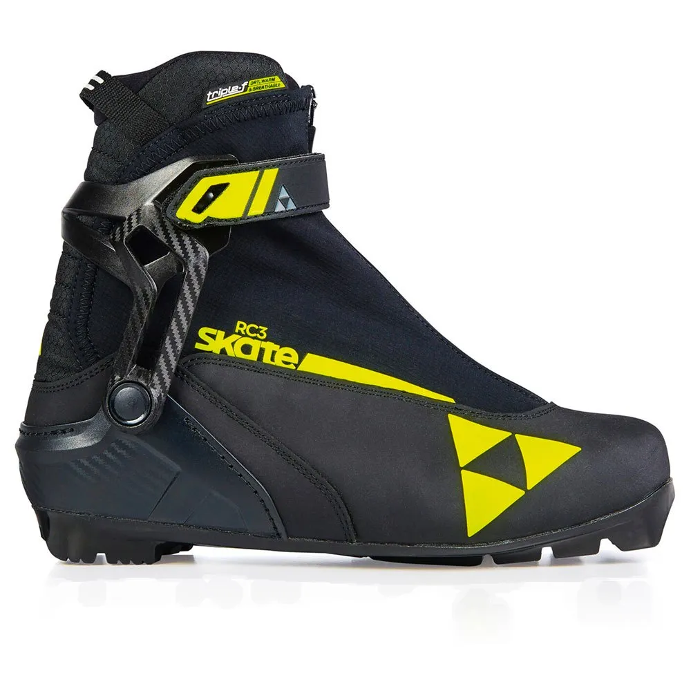 Boty na běžky Fischer RC3 Skate – Black/Yellow, EU 44